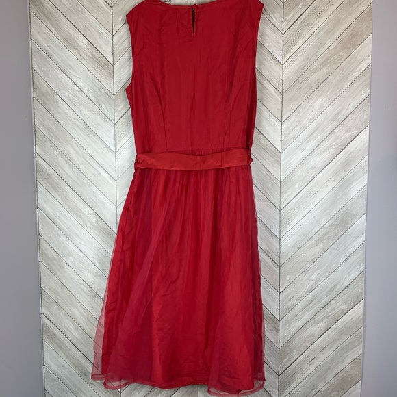 NWT Beautiful eShakti Red dress with belt 2x - Picture 12 of 14